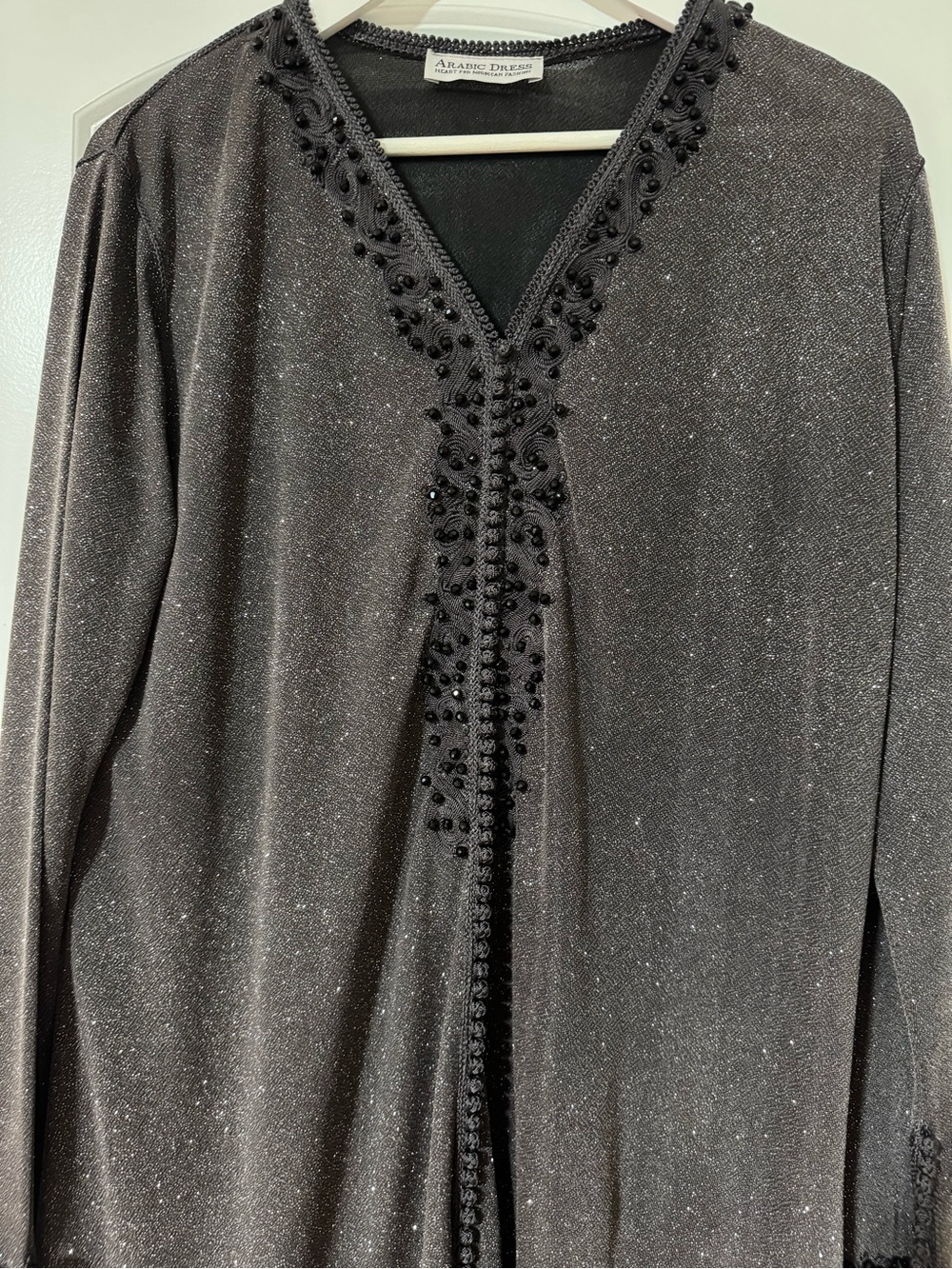 Sparkly dark grey morrocan kaftan